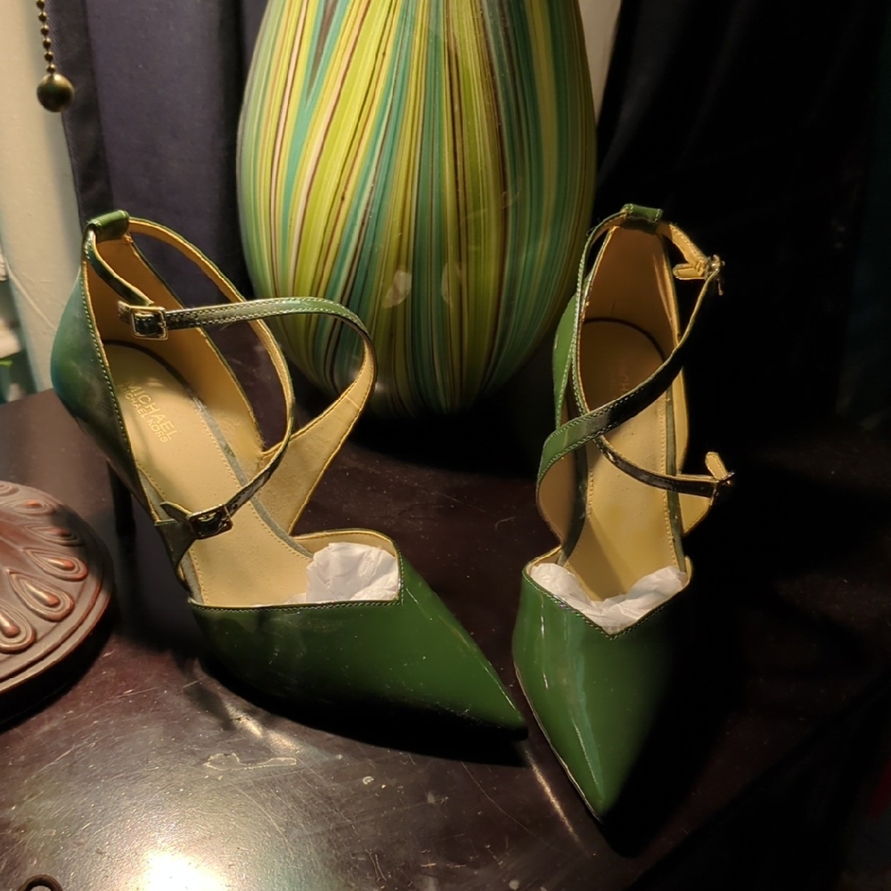 Michael Kors Green Strappy Heels